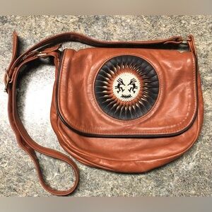 Hell Bent Leather & Silver Brown Bag